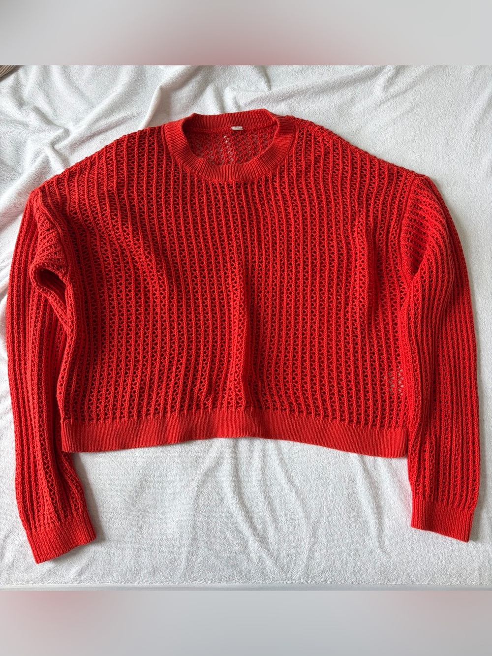 Orange cropped sweatshirt